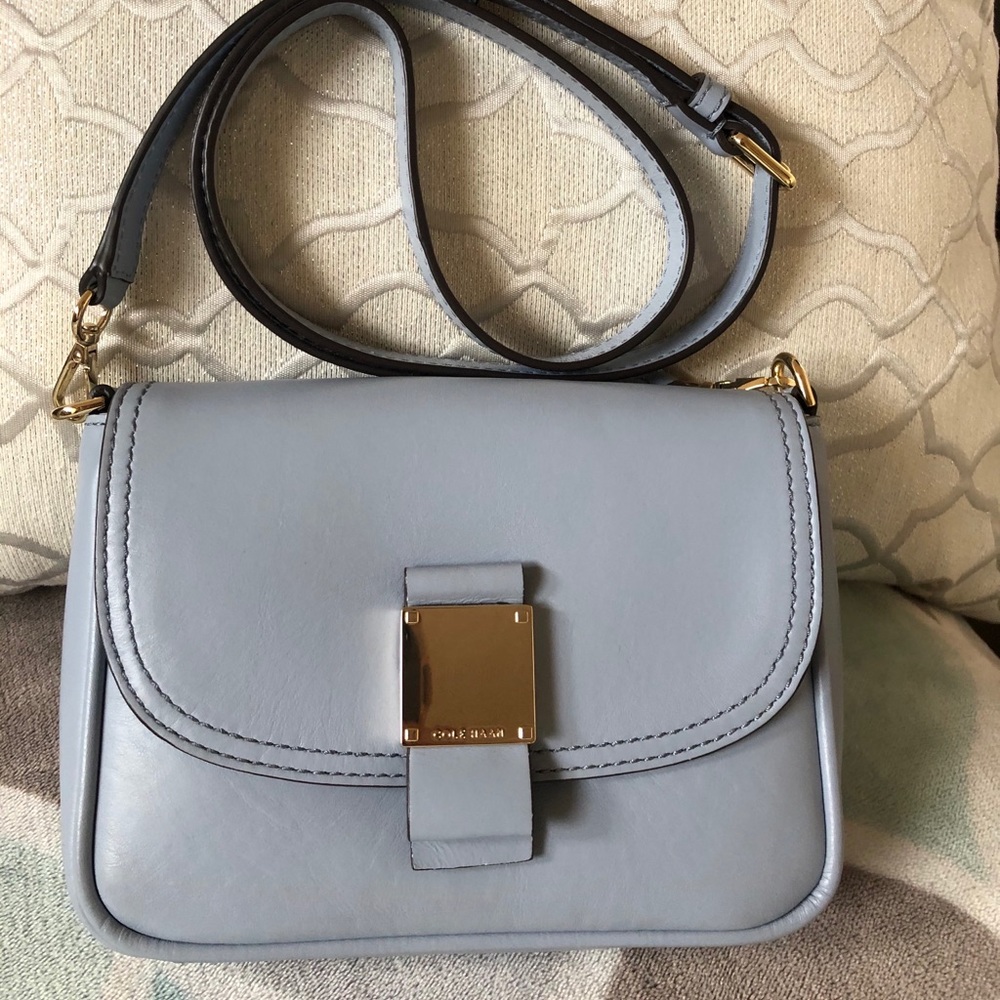 Zen Blue Leather Crossbody by COLE HAAN ✨